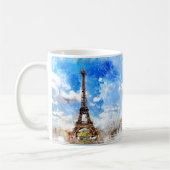 Mug PixDezines TOUR EIFFEL, PARIS en COULEUR D'EAU (Gauche)