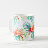 Mug PixDezines Tropical Paradise Floral Foliage (Devant gauche)