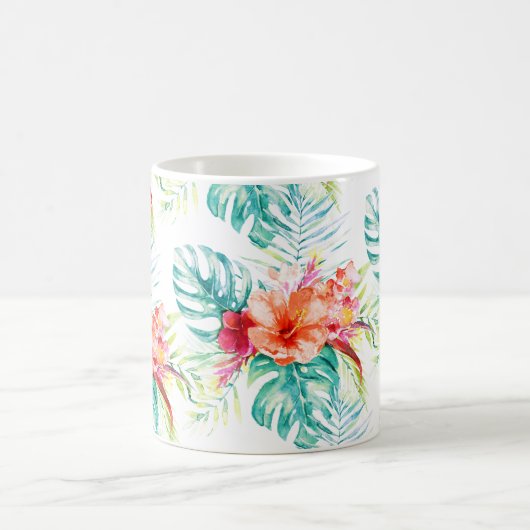 Mug PixDezines Tropical Paradise Floral Foliage (Centre)