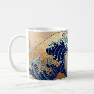 Mug PixDezines Vintage Grande Vague Hokusai 葛飾北斎の神奈川沖浪