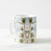 Mug PixDezines Vintage Hawaiian Beach/Blue Sky (Devant gauche)