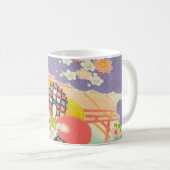 Mug PixDezines Vintages Shirimen Kimono (Devant droit)