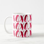 Mug PixDezines xoxo/Red Raspberry/do-it-yourself arriè (Gauche)