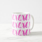 Mug PixDezines xoxo/rose/do-it-yourself arrière - plan (Devant droit)
