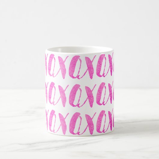 Mug PixDezines xoxo/Rose/Fond DIY (Centre)