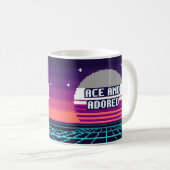 Mug Pixel Ace et adoré Fierté (Devant droit)