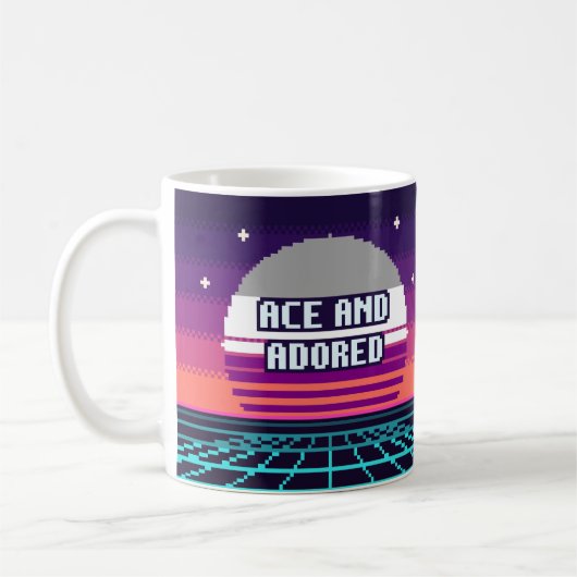 Mug Pixel Ace et adoré Fierté (Gauche)
