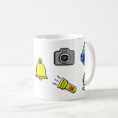 Mug Pixel Art De L'Ancienne École (Devant droit)