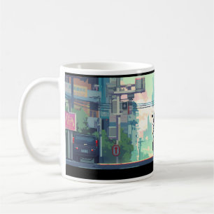 Mug Pixel Art De Rider Et Moto
