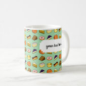Mug Pixel Art Delicious Cakes Pattiserie Motif (Devant droit)