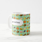Mug Pixel Art Delicious Cakes Pattiserie Motif (Devant gauche)