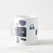 Mug Pixel Art Du Composant Pc (Devant gauche)
