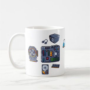 Mug Pixel Art Du Composant Pc