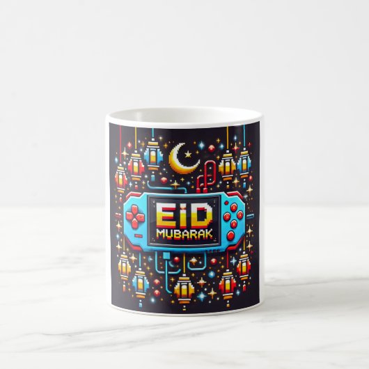 Mug Pixel Art Eid Moubarak Jeu (Centre)