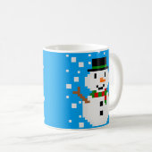 Mug Pixel Art SNOWMAN (Devant droit)