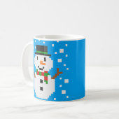 Mug Pixel Art SNOWMAN (Devant gauche)