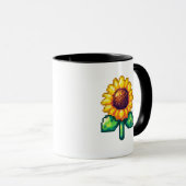 Mug Pixel Art Sunflower (Devant droit)