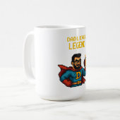 Mug Pixel Art Superhero Papa Mug, Fête des pères Cadea (Devant gauche)