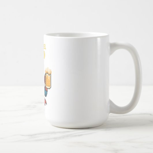 Mug Pixel Art Superhero Papa Mug, Fête des pères Cadea (Droite)