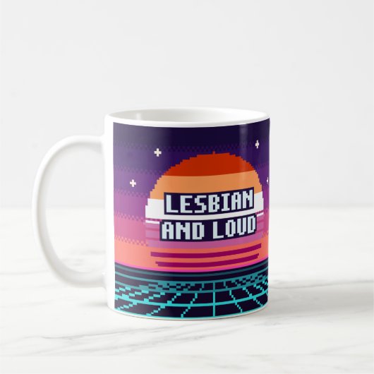 Mug Pixel Lesbienne et Fière (Gauche)