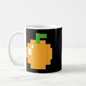 Mug Pixel Orange 80s Retro Arcade jeu vidéo Halloween (Gauche)