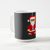 Mug Pixel Pose Père Noël (Devant gauche)