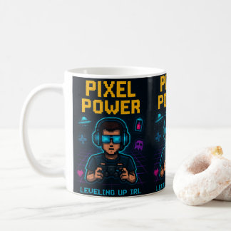 Mug Pixel Power – Leveling Up IRL Poster