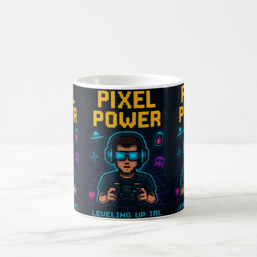 Mug Pixel Power – Leveling Up IRL Poster (Centre)