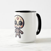 Mug Pixelart Skeleton (Devant droit)