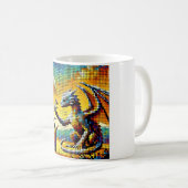 Mug pixelated image of a dragon trainer (Devant droit)