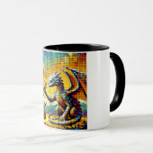 Mug pixelated image of a dragon trainer (Devant droit)