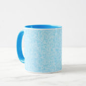 Mug Pixellisation Mosaïque Bleue (Devant gauche)