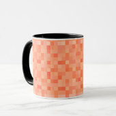 Mug Pixels Carrés Orange  (Devant gauche)