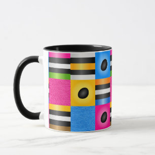 Mug Pixels de sucrerie d'Allsorts de réglisse