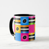 Mug Pixels de sucrerie d'Allsorts de réglisse (Devant gauche)