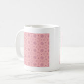 Mug Pixels roses tendre (Devant gauche)