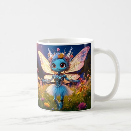 Mug Pixie Robot Ballerina Danser en Fleur sauvage (Droite)