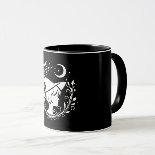 Mug Pixie Witch Wiccan Magic sorcières Halloween (Devant droit)