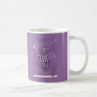 Mug Pizazz pourpre pour le soixante-dixième