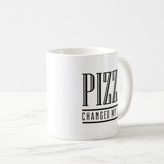 Mug Pizza a changé ma vie (Devant droit)