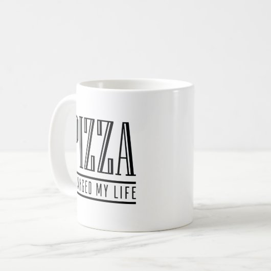 Mug Pizza a changé ma vie (Devant gauche)
