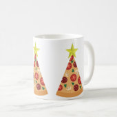 Mug pizza affreux arbre de noël drôle (Devant droit)