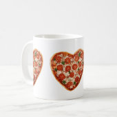 Mug pizza au coeur (Devant gauche)