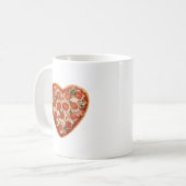 Mug pizza au coeur (Devant gauche)