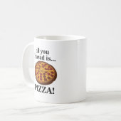 Mug Pizza au Pepperoni Nourriture Drôle (Devant gauche)