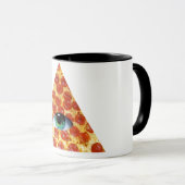Mug Pizza d'Illuminati (Devant droit)