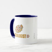 Mug Pizza drôle (Devant gauche)