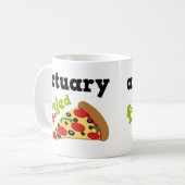 Mug Pizza (drôle) d'actuaire (Devant gauche)