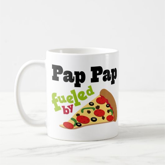 Mug Pizza (drôle) de PAP PAP (Gauche)