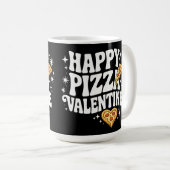 Mug Pizza Joyeuse Saint-Valentin Design Drôle de Pizza (Devant droit)